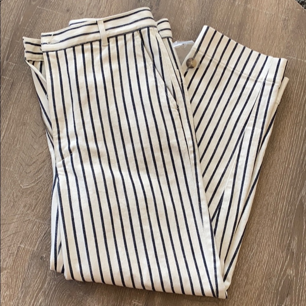 NWOT Madewell Striped Jeans